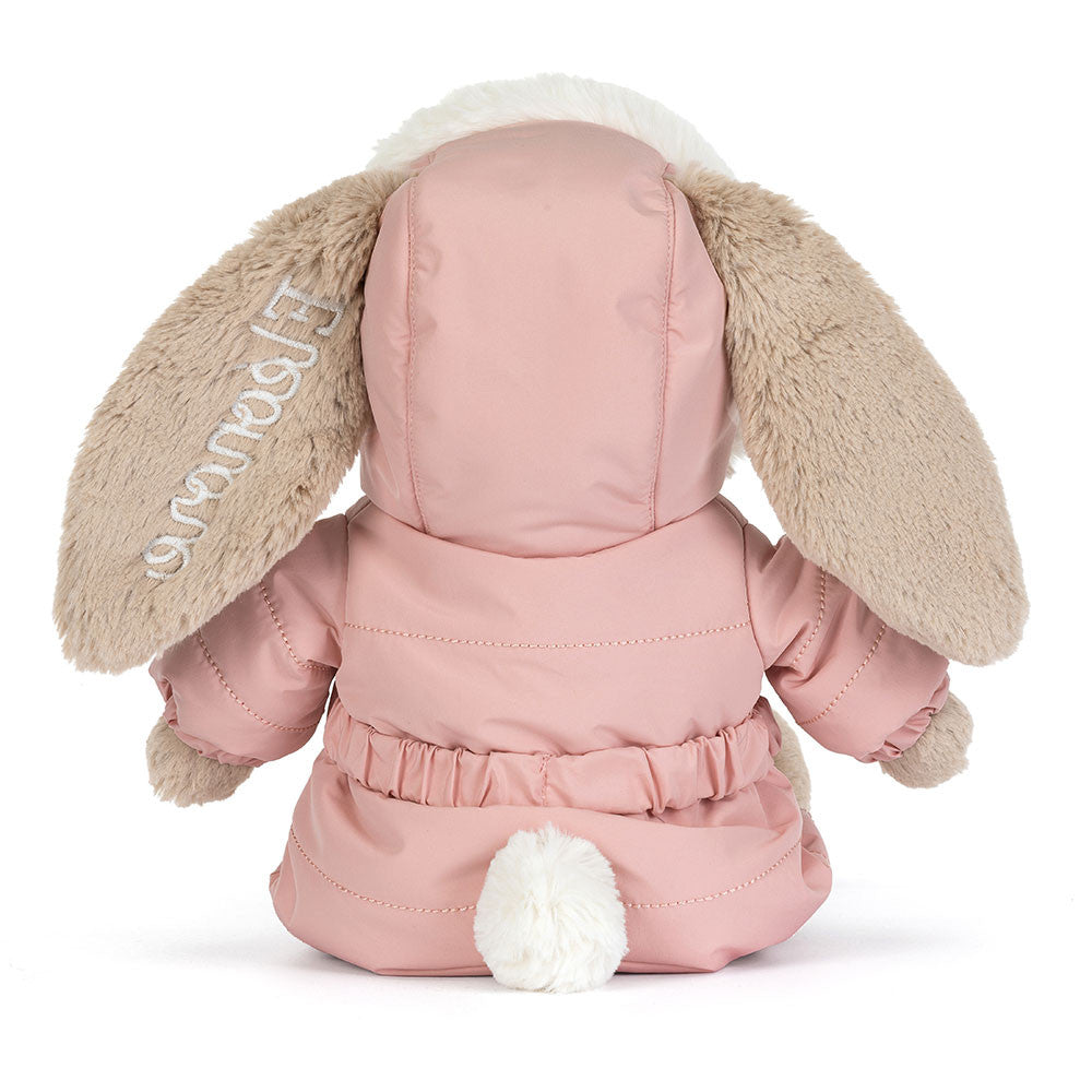 Personalised Bashful Bunny 'Snow Suit'